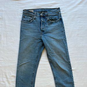 Levi's 501 Raw Edge Jeans | Light Wash